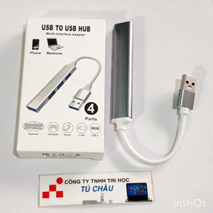 Hub usb 4 Port USB3.0 / Hub chia USB 3.0 dài 10Cm (USB to USB Hub)