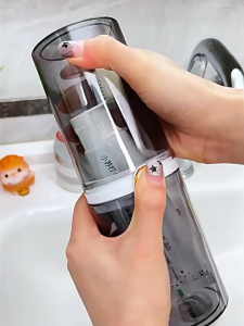 Travel Mouthwash Cup Wash Set Toothbrush Toothpaste Organizer Portable Couple Travel Travel Student Toothbrush Vertical Stripe Travel Toothbrush Holder with Mouthwash Cup Portable Toothpaste Storage Cartridge Brushing Washing Toothware Box