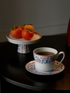 Cốc Cà Phê Bằng Gốm Sứ Trung Quốc Cổ Điển Cốc Trà Chiều Cốc Đựng Trà Cốc Cà Phê Sang Trọng Phụ Kiện Cốc Cà Phê Thiết Kế Hoa Sen