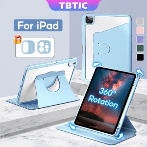 TBTIC For iPad Case 360° rotation for iPad Air 7 Mini7 2025 11th Air 6 M2 Pro 11 M4 2024 10th Generation Air 5/4 10.9 Case Pro 11 12.9 Mini 6 7 8.3in 2019 10.2 7/8/9th Generation Stand Cover