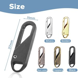 5PCS Zippers Head Universal Instant Zipper Repair Kit Replacement For Broken Buckle Travel Bag Suitcase Zipper Head DIY Sewing Craft