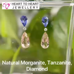 Natural Gemstone Morganite Tanzanite Diamond (Gembox8010)