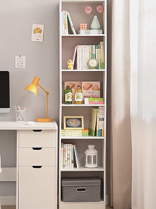 Kệ sách gỗ để sàn thiết kế 6 tầng decor góc học tập văn phòng hiện đại - GP397