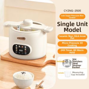 CECON | Low Sugar Pressure Multifunctional Rice Cooker 3L