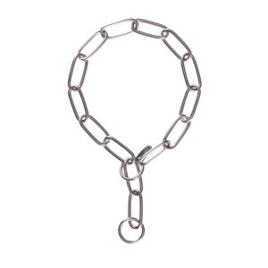 Stainless Steel Dog Leash Medium Large Dog Special P Chain Snake Chain Metal Collar Explosion-Proof Necklace Generous Mesh Dog Harness