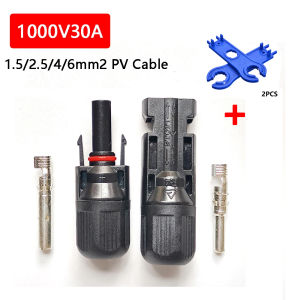 5 10 20 30 50Pairs Solar Panel Connector Male Female 1000V 30A Solar Branch PV Connects for Solar Cable 2.5/4/6mm2 14/12/10AWG
