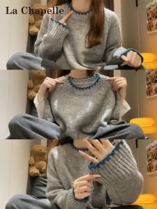 La Chapelle | Elegant Casual Gray Womens Knit Sweater