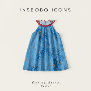 insbobo | Girls Summer New Halter Dress