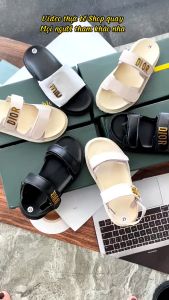 Dép nữ đẹp MIU cao cấp đế 3 cm đẹp êm chân đi chơi đi học đi làm