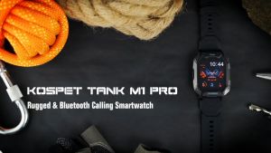 KOSPET สมาร์ทวอท์ช M1 PROนาฬิกาสายรัดข้อมือฟิตเนสกีฬากลางแจ้งที่ทนทานโทรออกได้บลูทูธสมาร์ทวอทช์5ATM กันน้ำ Kospet Tank M1 Pro - Lazada