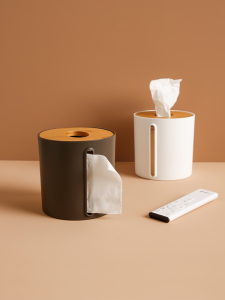 Nordic Style Side Pull Toilet Paper Box Living Room Bathroom Paper Towel Holder Storage Box Paper Tissue Box Household Organizer