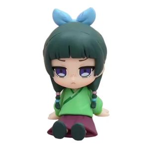 Bandai | Q Version The Apothecary Diaries Maomao Jinshi Mini Figure Anime Periphery Kawaii Sitting Toys Desktop Car Ornaments Model Gifts