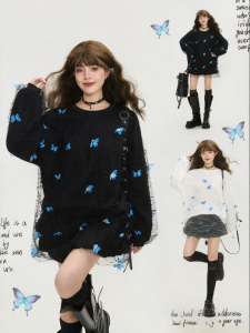 KEIKO | Áo Blouse Thêu Hình Bướm 3D