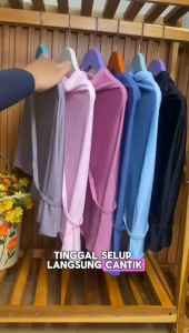 Jilbab Aisha uk 0-5 tahun / Hijab Bergo Anak Perempuan Polos Jersey Premium Kerudung Lebaran Baby Bayi