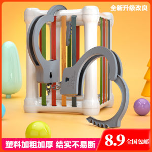 Halloween Plastic Handcuffs Black Cat Constable Costume Party Props Childrens Toy Haunted-Hollow Brand
