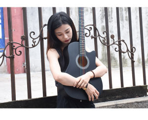 Đàn Guitar Woim Classic Gắn EQ Dây Nylon Có Nan Chữ X Gỗ Nguyên Tấm 39 Inch