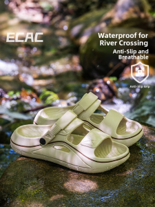 Mens Outdoor Wearable Summer Sport Fisherman Slippers Anti-Slip Wear-Resistant Water-Proof Breathable Casual Flip Flops