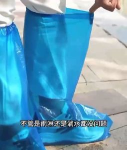 Disposable Rain Shoe Cover Children Outerwear Waterproof Non Slip Transparent Plastic Rain-Proof Foot Cover for Primary