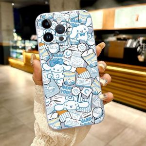 Cute Cinnamoroll Babycinnamoroll for Honor 200lite 100 90 80 70 60 50 30 20 10 Se Phone Case Full Screen Pom Pom Purin Honor Honor 90pro Cartoon Stain-Resistant Protective Case