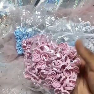 100pcs/pack Ring Hati Eyelash / Cincin Lem Eyelash Bentuk Hati / Ring Russian Eyelash