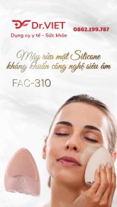 Máy rửa mặt Silicone kháng khuẩn công nghệ siêu âm FAC-310
