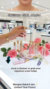SHESKIN Minyak Wangi Premium Wangi Bunga Wangi inspired Perfume Mewah Parfum Tahan Lama (15ML) JAM24