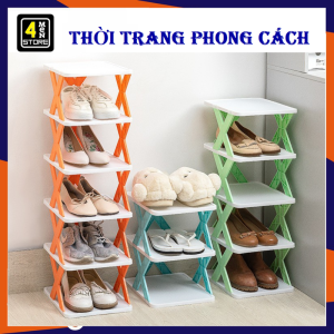Kệ Để Giày Dép 5 Tầng Hình Chữ X Kiểu Mới Bằng Nhựa Cứng Cáp - Kệ Đựng Giày Trang Trí Decor Phòng Khách Đa Năng