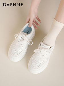 Daphne Thick Heel Breathable Casual Sports Shoes Womens Spring New Style Increased All Match Board Shoes Comfortable Leisure Sneakers