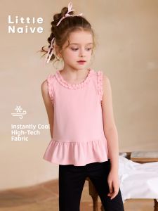 Little Naive | Cool Feel Wooden Ear Hem Childrens T-Shirt