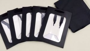 WINDOW PAPER BAG Flower Paper Tote Bag Handle Doorgift Kotak Bouquet Decoration Gift box Cake bag Carrier Plastic