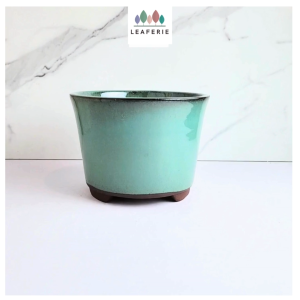 The Leaferie Petit Bonsai Pot (Series 75) Ceramic Plant pot Flowerpot Planter small purple sand pots