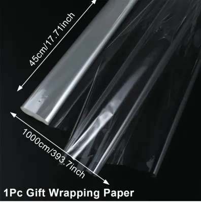 Cellophane Wrap Roll Clear Paper Wrapping Gift Transparent Basket Bags Cello Rolls Flower Baskets Packing Supplies Diy Craft