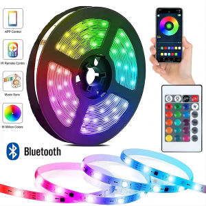 Bluetooth USB LED Strip Light 5050 SMD 5V RGB Lights Flexible LED Lamp Tape Ribbon Self-adhesive TV Desktop Diode