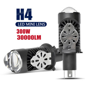 2pcs H4  Projector Lens LED Headlight 300W 30000LM Plug&Play 6000K Turbo Fan Lamp High Low Beam Fog Lamp Bulb LHD 12V