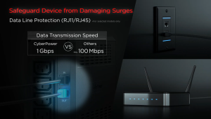 CyberPower UT1000EGLCD UPS / VA:1000 / Watts: 550 / Runtime at 90w: 31mins / Outlet: 8x AS