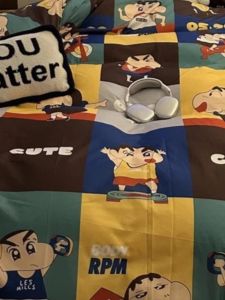 Skin-friendly Washed Cotton Four-piece Set Self-discipline Style Student Dormitory Bedding Single Bed Three-piece Set Home Use