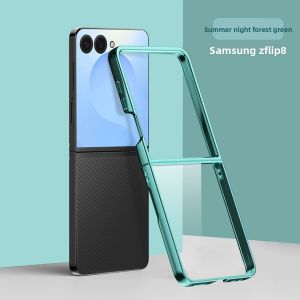 szhaiyu | Electroplated Transparent Phone Case for Samsung Galaxy Z Flip 8 7 6 5 4 5G Protective PC Shell Flip8 Flip7 FE Flip6 Back Cover