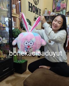 Boneka Kelinci Rainbow Lucu LED dan NON LED