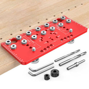 Innovative design Shelf Pin Jig and Hinge Jig Two-in-One Self-contained Clamping Function Aluminum Alloy Shelf Pin Drilling Jig