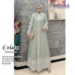 Dress Orista - shimer mix tille etnik Ld 110 pj 140