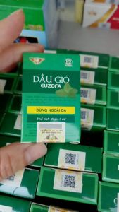 Dầu gió Euzofa Kingphar - Giúp phòng ngừa cảm cúm cảm lạnh Vim đường hô hấp giảm đau cơ đau xương khớp ngứa do con trùng cắn - lọ 7ml