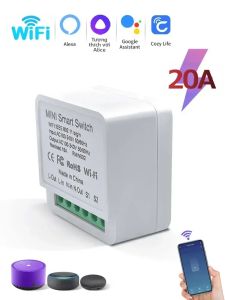 Cozylife 16A 20A Công Tắc Đèn WiFi Thông Minh Ứng Dụng Điều Khiển 2 Chiều Không Dây Từ Xa Hoạt Động Với Alexa Google Assistant Mô-đun Thông Minh