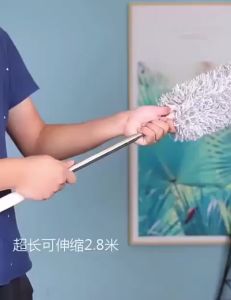 Kemoceng Microfiber Teleskopik 280cm Alat Pembersih Debu Kotoran Langit Langit Rumah Serbaguna Gagang Panjang