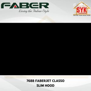 SYK Faber 7688 Faberjet Classo Slim Hood Wall Mounted Kitchen Appliances Hood Penyedut Asap Dapur Masak Free Gift