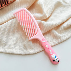 Adorable Cartoon Silicone Handle Comb for Girls Childrens Hairbrush No Damage to Hair Anti-slip Handle Plastic Comb