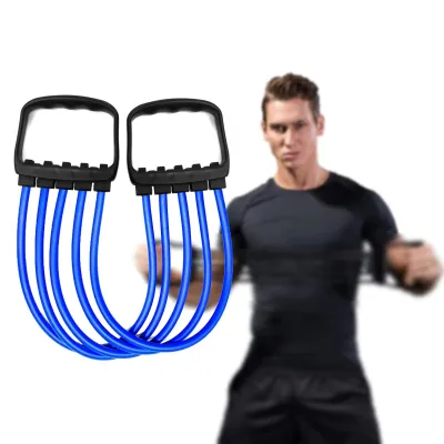 Bộ Dụng Cụ Tập Luyện Toàn Thân Với Dụng Cụ Mở Rộng Ngực Và 5 Dây Kháng Lực Có Thể Tháo Rời Để Tập Pilates Chống Đẩy Và Rèn Luyện Cơ Bắp Thiết Bị Tập Luyện Sức Mạnh Unisex