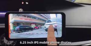 6.25" Car Touch Split Screen Display AHD 1080P Digital Side View Camera BSD Blind Spot Alarm System Parking Assist Monitor