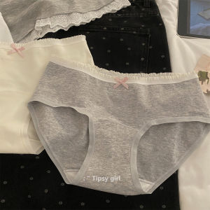 Romantic Girl Cotton Underwear Thin Extended Crotch Antibacterial Ladies Briefs mid Waist Triangle Panties Cotton Fabric