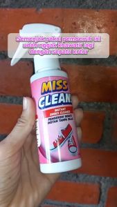 "Miss Clean Pembersih Sepatu Tanpa Bilas - Cairan Pembersih Sepatu Praktis Cepat Kering Ampuh Hilangkan Noda Aroma Segar Cocok untuk Semua Jenis Sepatu Tanpa Perlu Dibilas - Best Seller di Marketplace!"