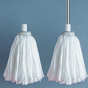 Happy Cabin Cotton Mop Head Replacement High Absorbency Washable Reusable Floor Mop Refill Household Cleaning Kitchen Bathroom Home Office